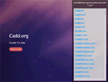 Tablet Screenshot of cadd.org